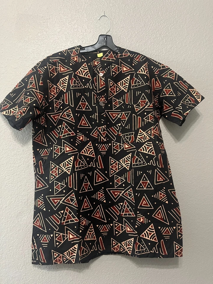 Ropa Africana para Hombre-Dashiki S-5X Negro Foto 1 de 1
