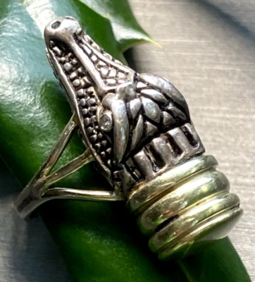 Kieselstein Cord Vintage Diamond Ring Estate Fine Jewelry Pre-owned 14K Silv 4.5 - Image 1 of 4