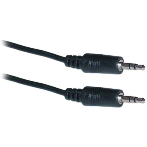 AMZER 3.5 MM MALE TO 3.5MM MALE MINI STEREO AUDIO 6 FT. CABLE - BLACK