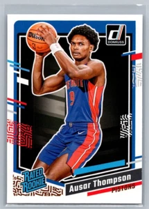 2023 Panini Donruss Rated Rookie AUSAR THOMPSON RC #228 - Pistons - Picture 1 of 2