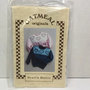 Heart's Desire Patchwork Shirt Pattern Size 8-16 Oatmeal Originals - Picture 1 of 3