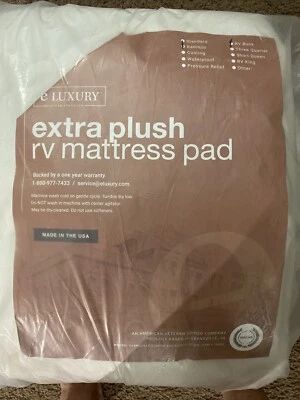 Eluxury Extra Plus Plush Tv Colchão Almofada Bambu RV Beliche - Imagem 1 de 4