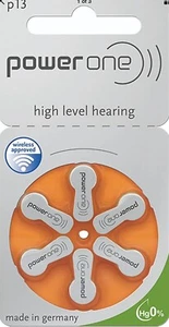 54 PowerOne Hearing Aid Batteries PR48, p13, size 13 mercury free US seller - Picture 1 of 3