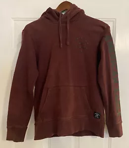 Sudadera con capucha para hombre American Eagle junior talla XS granate con logotipo deletreado - Imagen 1 de 13