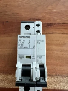 Siemens 5SY4110-7 5SY41 MCB C10 Leistungsschalter+Hilfsschutzschalter  5ST301AS - Bild 1 von 3