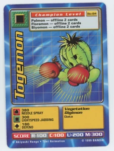 Tarjeta Togemon BO-84 Digimon Digi Battle Series 2 1999 Bandai - Imagen 1 de 7