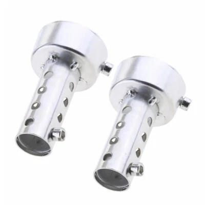 Exhaust Pipe Silencer Muffler Insert Baffle Silver Motor Universal Motorcycle Foto 1 de 4