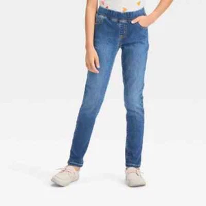Girls' Pull-On Woven Jeggings - Cat & Jack 12 - Picture 1 of 1