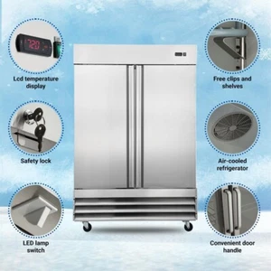 Smad 48" W Commercial Refrigerator with Lock Feature 47 Cu.Ft - Picture 1 of 5