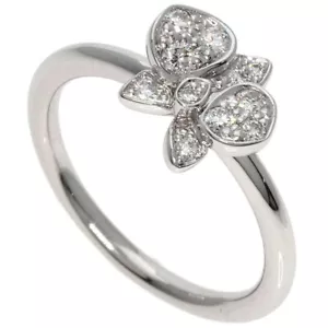 CARTIER   Ring Caresse Drukide Diamond #47 K18 White Gold - Picture 1 of 6