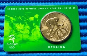 Sydney 2000 Olympic Coin Collection 25 of 28 Cycling Commemorative $5 Coin - Picture 1 of 3