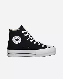 CONVERSE ALL STAR HI CHUCK TAYLOR PLATFORM HIGH BLACK 560845C WEDGE SHOES - Picture 1 of 4