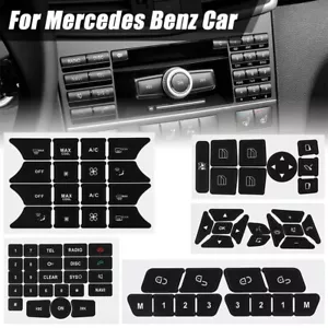 Button Repair Kit Window Switch Sticker For Mercedes Benz C200 C250 C300 CLA250 - Picture 1 of 10