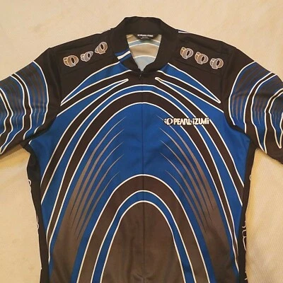 PEARL IZUMI - Para Hombre Azul Gris Negro 3/4 Cremallera Montar Ciclismo Jersey - Talla Mediana Foto 1 de 4