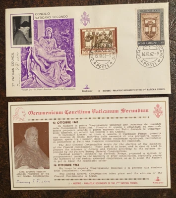 1962 Vatican City 2nd Vatican Council Cover with Information Card -Unaddressed 7 - Image 1 of 2