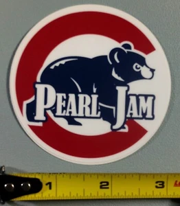 Pearl Jam Decal Sticker Slap 3" Chicago Cubs Wrigley Field - Picture 1 of 1
