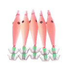 Fishin Tackle 5Pcs 7cm Squid Jigs with 4# Hook Soft Fishing Squid Lur ZP i