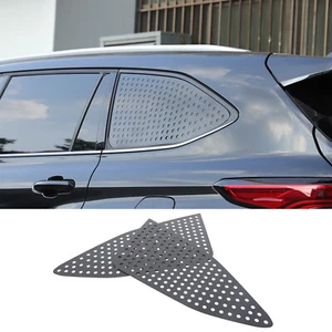 Car Rear Side Window Trim Kit For Toyota Highlander 2022+ Alloy Honeycomb Style - Picture 1 of 21