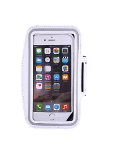 WEISSE HÜLLE COVER FÜR SMARTPHONE TELEFON ARM JOGGEN SPORT Sport Tasche - Bild 1 von 4