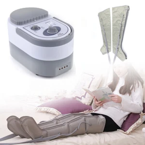For Lymphedema Recover Pneumatic Compression Leg Massager Machine Pump Boots - Picture 1 of 12