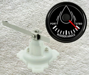 Marine Rudder Angle Indicator Gauge With Sender,Universal,52mm,9-32VDC,0-190ohms - Picture 1 of 9
