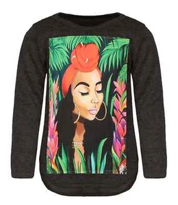 KInder Mädchen Pullover Pulli Langarm Sweat Shirt Motiv 30229 Schwarz 110-116 - Bild 1 von 2