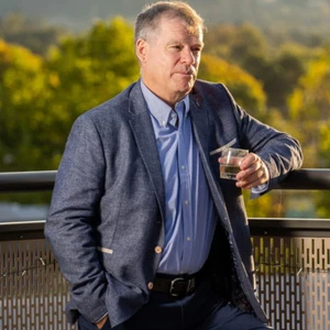 Structured Sportscoat - Blue with Bone Trim - Picture 1 of 10