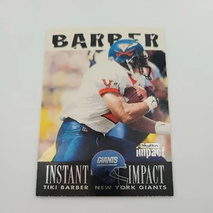 1997 Skybox Tiki Barber #3 Instant Impact New York Giants Football Karte - Bild 1 von 2