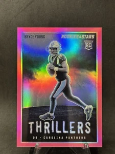 2023 Rookie & Stars BRYCE YOUNG Thrillers Pink Refractor /75 RC #TH-5 - Picture 1 of 2
