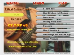 Maßgefertigter Gitarrenunterricht, Gitarre lernen von ZZ Top v3, Texas Master Guitar Style DVD - Bild 1 von 9