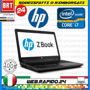 PC NOTEBOOK PORTATILE HP ZBOOK15 CPU I7-4 G1 RAM 8GB SSD 256GB 15,6" WIN 11 - Foto 1 di 6