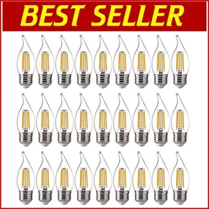 LED Candelabra Bulbs - 24 Pack E26, Dimmable, 2700K Soft White – Modern Solution - Picture 1 of 10