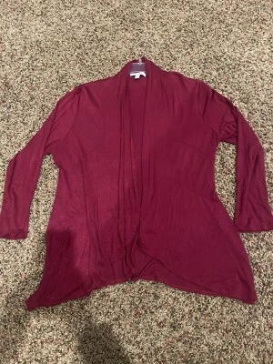 Studio Works burgandy maroon cardigan petite XL - Image 1 of 4