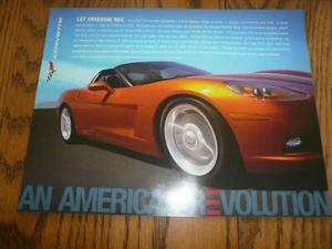 Corvette 2007 cupé folleto de ventas original tarjeta informativa de coleccionista - doble cara - Imagen 1 de 2