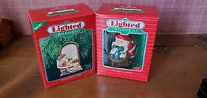 Pair of Vintage Hallmark Keepsake Lighted Ornaments 1988 - Bild 1 von 8