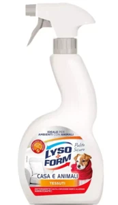 LYSOFORM DETERGENTE CASA E ANIMALI TESSUTI SPRAY 450ML - Foto 1 di 1