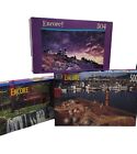 Encore Puzzle by RoseArt 500 Pieces - Set of 3 Puzzles - Boats & Waterfalls
