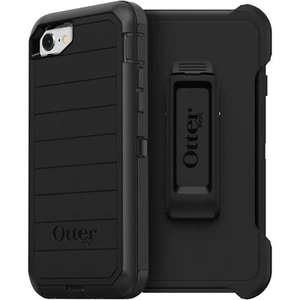 OtterBox DEFENDER SERIES Case & Holster for iPhone 7 / iPhone 8 - Black - Picture 1 of 10