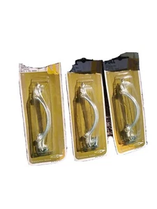 FRANZÖSISCHE PROVINZ poliertes Messing Schubladengriffe 3er Set Neu/Altbestand VINTAGE - Bild 1 von 9