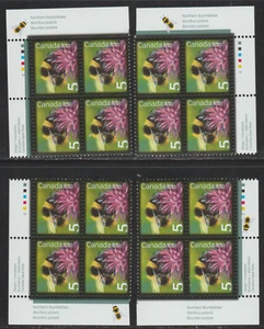 2007 Canada SC# 2236 - Beneficial Insects Set of 5 ¢ Plate Blocks M-NH - Picture 1 of 1