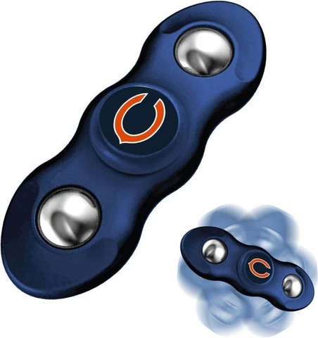 New 2 in 1 NFL Chicago Bears Flik Fidget Spinner and Rollng Fidget Balls Cover