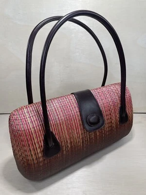 Le SAC Handbag ~ The Original Handmade RATTAN Women's Starburst ~ XL Purse 13" - Image 1 of 4