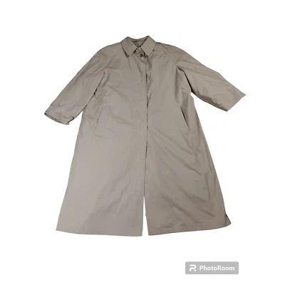 Newport Harbor Career Apparel Heavy Duty Removal Wool  Men's Khaki TrenchCoat XL - Image 1 of 4