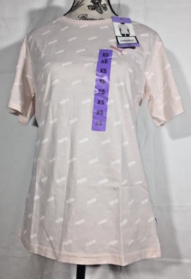 NWT Puma Women’s Ultra Boyfriend Tee XS Rosewater Pink Crew Neck Short Sleeve - Image 1 of 4