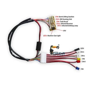 Henglong 7.0 1:16 RC Tank Electric Slip Ring For Big Small 360° Rotating Gear - Picture 1 of 6