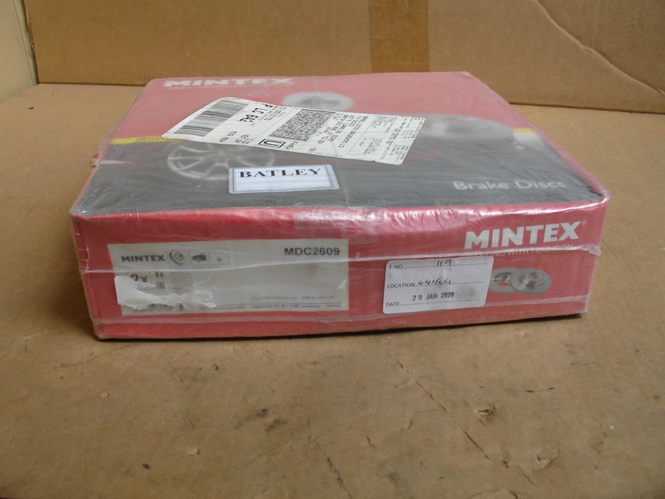 Rotor de disco de freno delantero MDC2609 x2 Mintex para Peugeot RCZ 2010-2015 1.6 2.0 HDi Foto 1 de 1