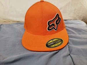 Cappello aderente Fox Racing Flexfit 210 arancione adulto taglia 6 1/2-6 7/8 NUOVO - Foto 1 di 12