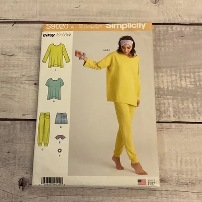 Simplicity 9020 Sewing Pattern Sweatshirt Top Jogger Pants Shorts XXS-XXL UNCUT - Image 1 of 3