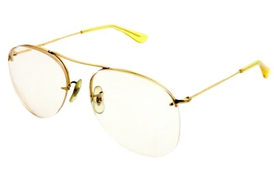 Vintage RAY-BAN B&L 1/30 10k G.O.  Gafas de aviador 402/52 58 mm doradas con media montura Foto 1 de 4