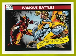 1990 IMPEL MARVEL UNIVERSE WOLVERINE SABRETOOTH #119 - Picture 1 of 10